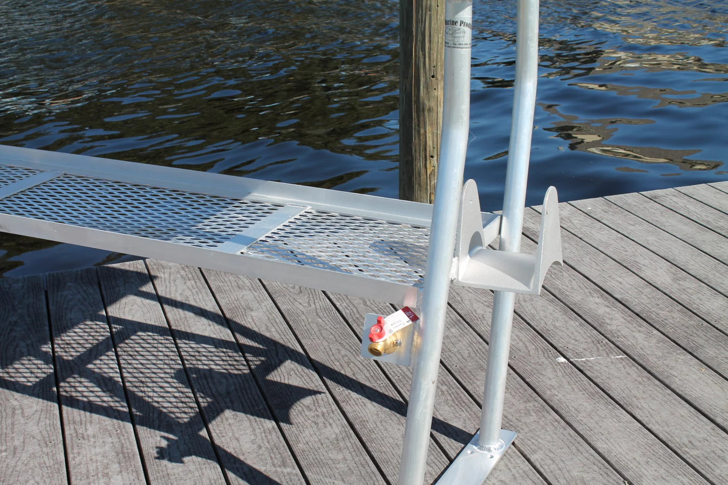 CM Marine Fillet Table | Model FCS96‑4 | Size 96" x 24" | 4‑Leg Overhang Design | TIG‑Welded Aluminum | Universal Dock Mount