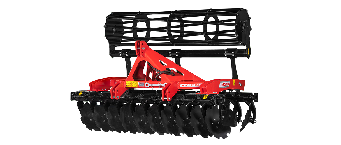 TOSCANO | Compact Disc Harrow | Model 20 Disc, 24 Disc & 28 Disc | Work Width 8.20 to 11.48 Feet | HorsePower 70-120 HP | For Tractor