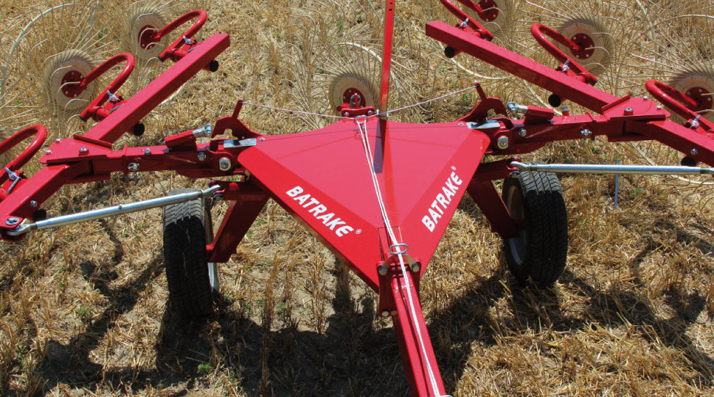 Durabilt Hydraulic 8, 10 & 12 Wheel Fold Batrake | Working Width 16 - 24 ft | 40-80 HP | For Tractor
