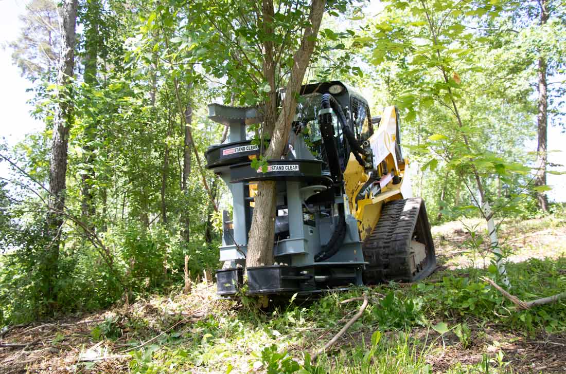 Baumalight Tree Shear With Buncher | Model ISH/ISR Series | Limb Cutting Size 10" & 12" | Hydraulic Flow 10 To 60 GPM | For Skid Steers