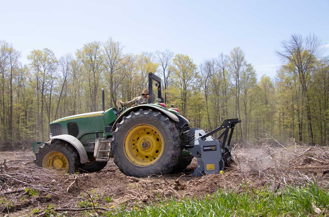 Baumalight 3-PT Brush Mulchers | Model MP-972 | Rotor Width 72" | Path Width 84" | Horsepower 90-120 HP | For Tractors