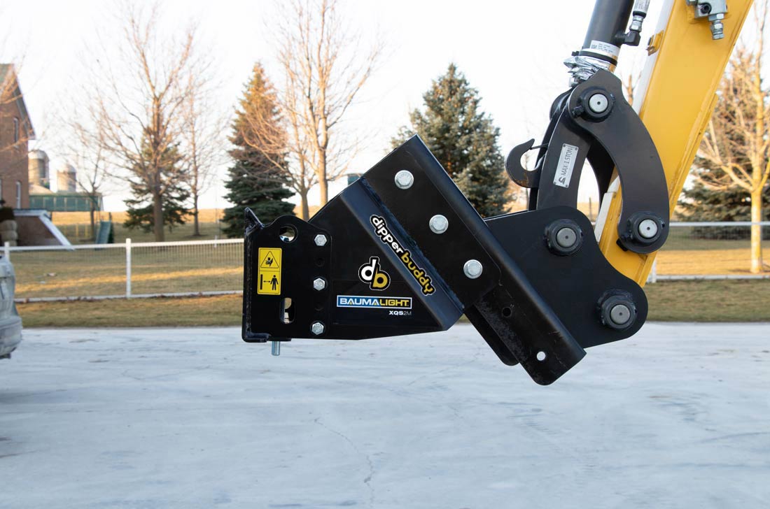 Baumalight Cheater Adaptor | Model XQS2M | Standard Width | Universal Mini SS | Machine Size Up to 9 Ton | For Mini Excavators