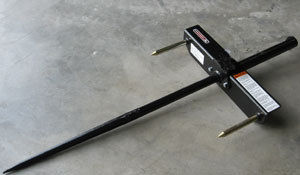 Worksaver | Front Loader Bale Spear | Model 830185 To 834160 | Spear Length 42" | Lift Capacity 2,000 To 6,000 lbs | Horsepower 20 To 60 HP | For Tractors