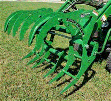 Westendorf Brush Crusher | Model 4215 | Hydraulic-Free Grapple | V-Tooth Multi-Grip | 25–55 HP | For Tractors