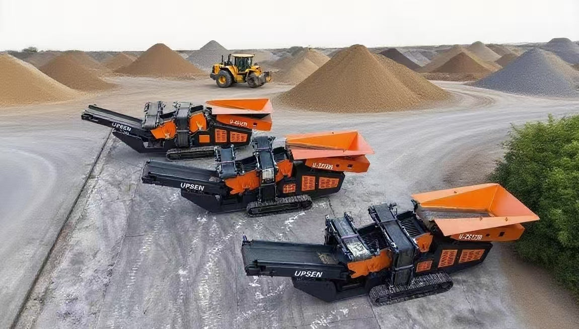Upsen Heavy-Duty Screener / Scalping Screen | U-ZS1230 & U-ZS1545 | Hopper Volume 3-7 Cubic Meter | Max Feed Size 500-800 mm