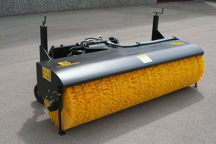 EI Attachments Rotary Hydraulic Angle Skid Steer Broom | 78" & 85" Working Width | Hydraulic Flow SSL 15-25 GPM | For Skid Steer