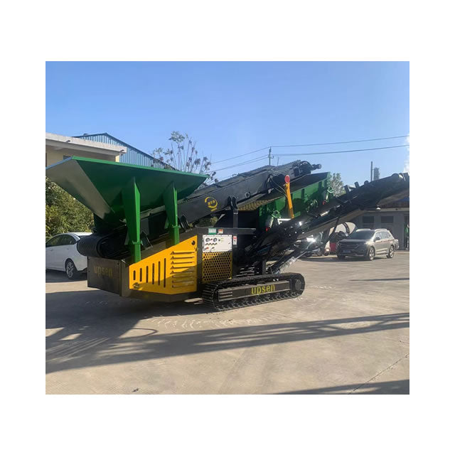 Upsen Mobile Vibrating Screener 3 Way Portable Screener | Model U-YK1235 | Diesel Engine 48 HP | Stock Bin Volume 1.5 Cubic Meter
