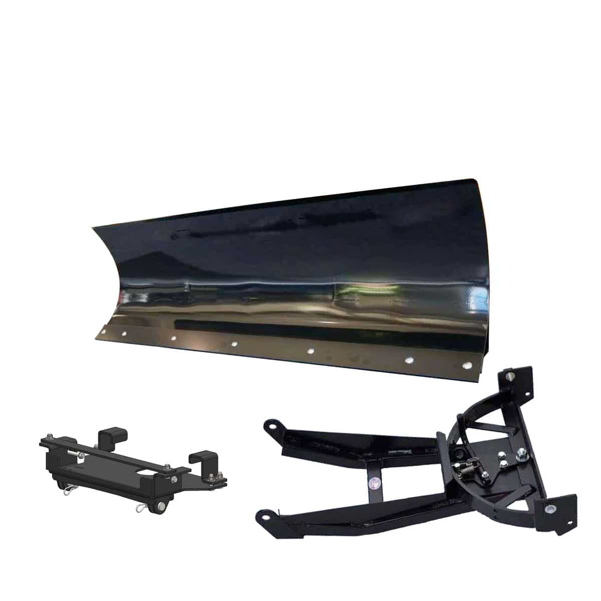 HitchDoc Outdoor | Eagle Snow Plow | Model 72″ | Width 72" | Steel Front-Mount Complete Plow System | 2400-2440 Kioti (K9) (2018-2019) | Horsepower 40+ HP | For UTV