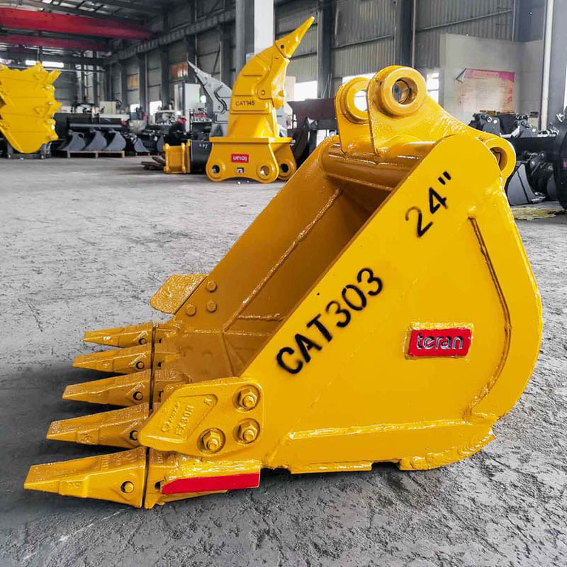 Teran Highly Durable Excavator Bucket | Model BKT-303 | Digging Width 12" To 36" Inch | Capacity 0.04 To 0.165 Cubic Meters | For Excavator