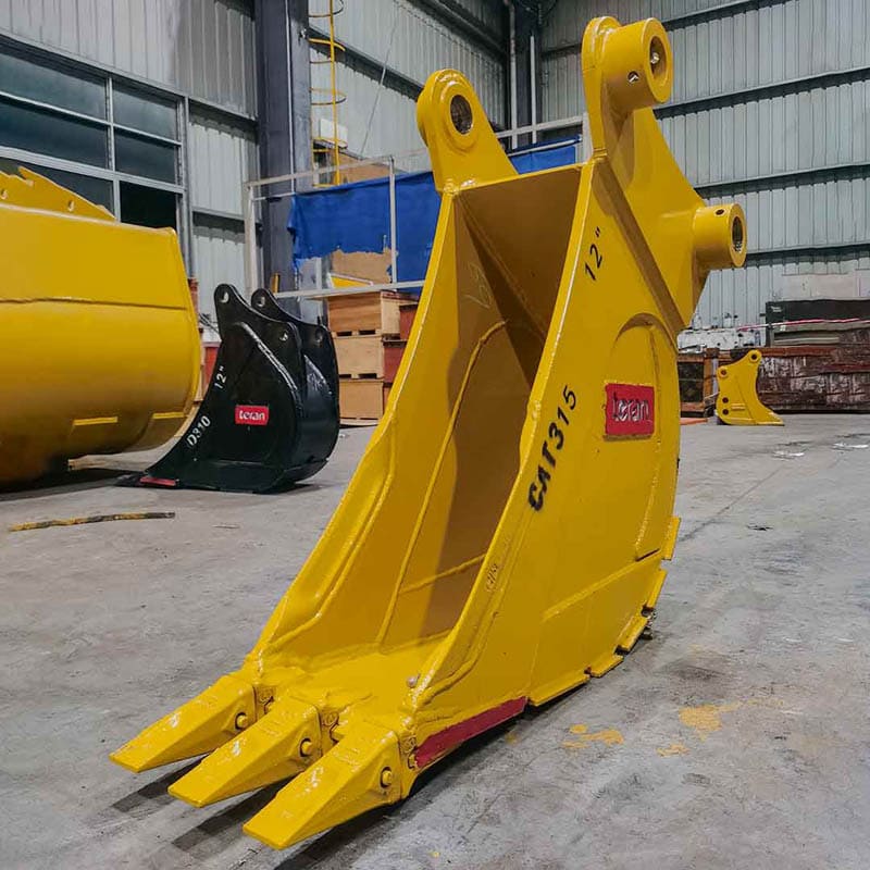 Teran Heavy-Duty Excavator Bucket | Model BKT-315 | Digging Width 12" to 48" Inch | Capacity 0.10 to 0.77 Cubic Meters | For Excavators