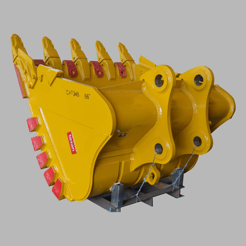 Teran Heavy-Duty Excavator Bucket | Model BKT-345 HD | Digging Width 25" to 84" Inch | Capacity 0.60 to 3.1 Cubic Meters | For Excavators