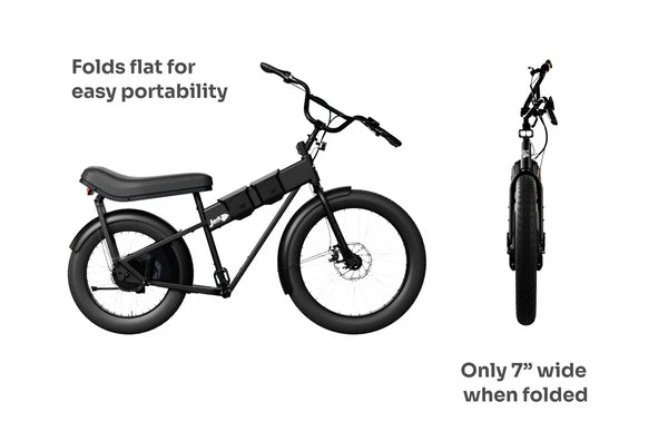 JackRabbit | Micro Electric Bike | Model MG Doble | Lightweight 2-Up Electric Micro Hauler | 20” & 24” Street Tires | 749W Cargo Motor | 48+ Mile Range | For Urban, Travel & Everyday Missions
