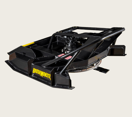 BrushMonster Cutter | Model Beast Series | 64"–77" Cutting Width | Dual-Plate Deck | 15–45 GPM | For Skid-Steer Loaders
