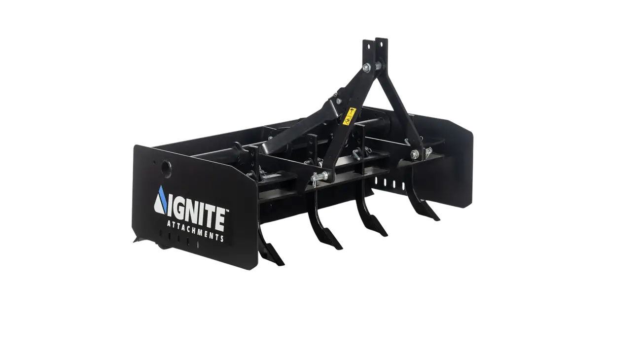 Ignite Attachments Box Plane 60" | SKU 46932583 | Width 58.5" | Horsepower 20–40 HP | For Tractors