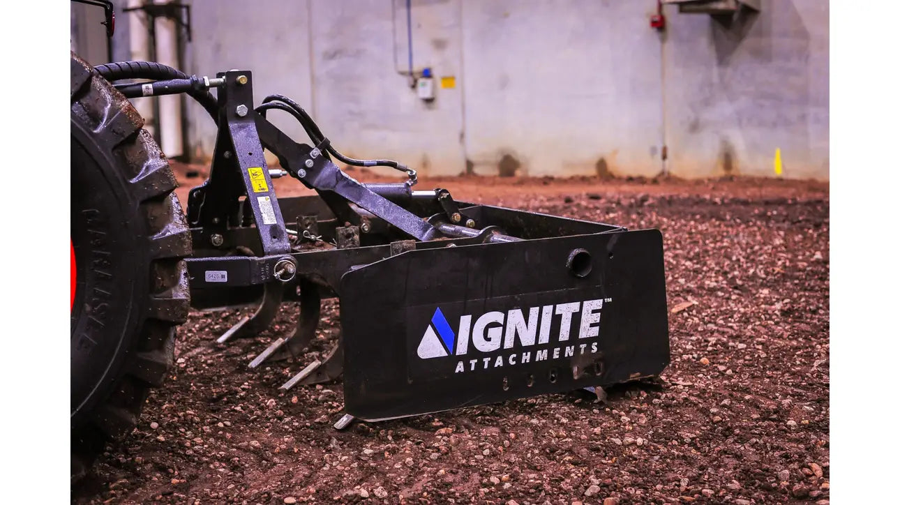 Ignite Attachments Box Plane 60" | SKU 46932583 | Width 58.5" | Horsepower 20–40 HP | For Tractors