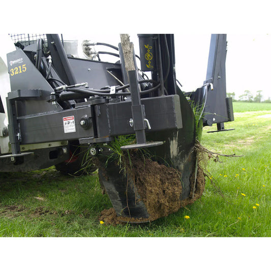 Paladin Tree Spade | Root Ball 32"–44" | Cutting Angle 25° | 31" Digging Depth | 10 GPM | For Skid-Steer Loaders