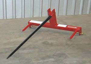 Worksaver | 3-Point Bale Spear | Model 830235 To 834100 | Lift Capacity 1,800–6,000 lbs | Horsepower 50 To 70 HP | For Tractors