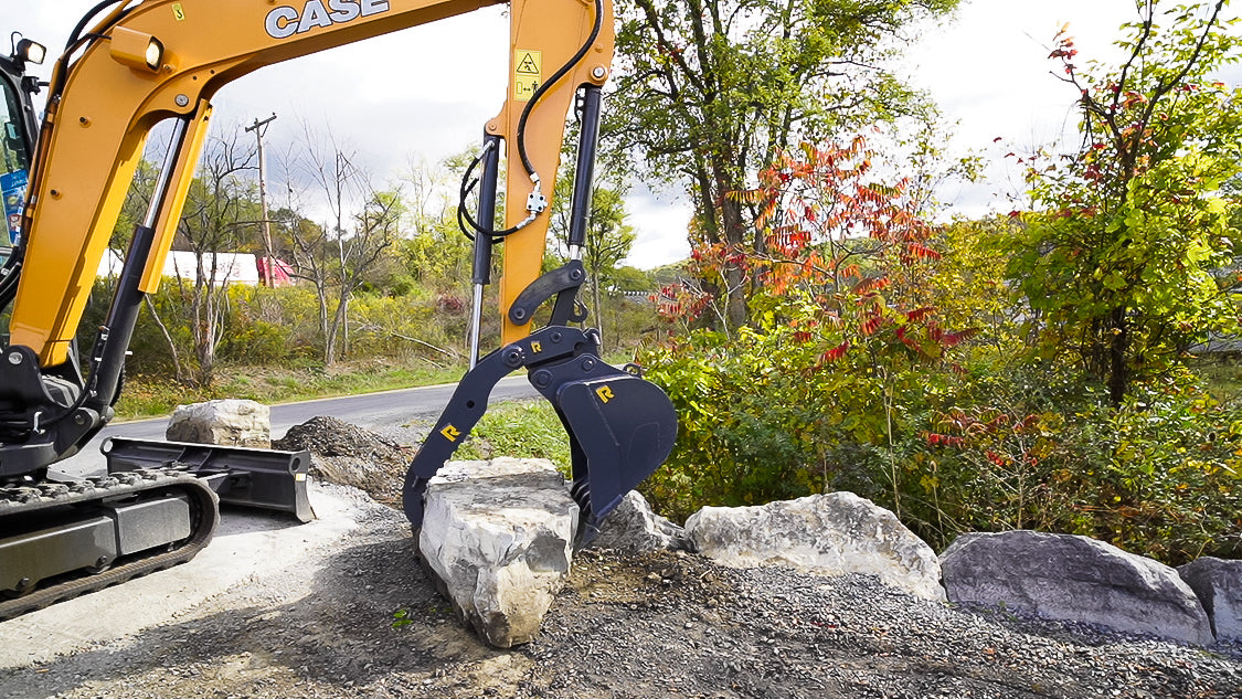 Rockland Mini Pin Mounted Thumb | Rotation Up-To 120 Degrees | Compatibility 2 To 7 Ton | For Mini Excavators