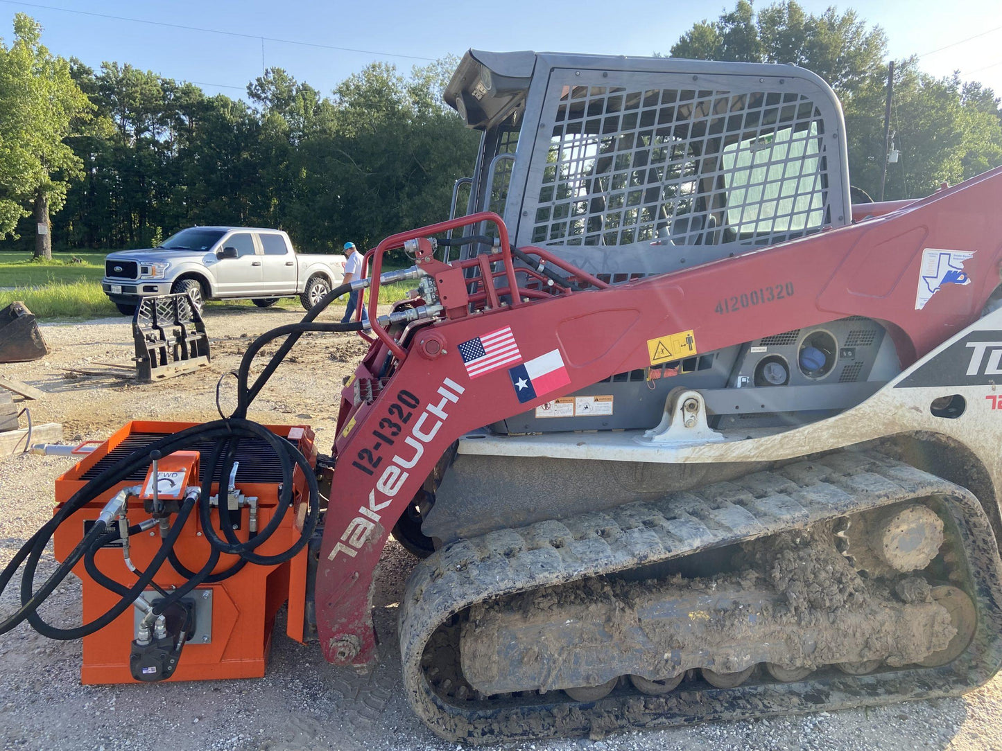 Venture 3/8 Special Skid Steer Mounted Grout Pump (SSU) With Cavity Pump | Hopper Fill Height 30" | For Skid Steer