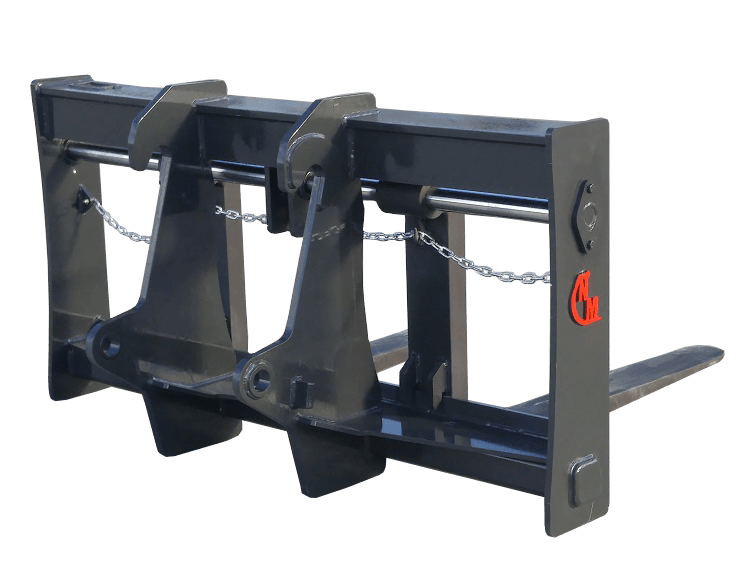 NM Attachment Pallet Forks | Model PF Series | Working Width 54",60",72" & 84" | Class 50-175 | Machine Size 10,000–40,000 lbs | For Wheel Loader