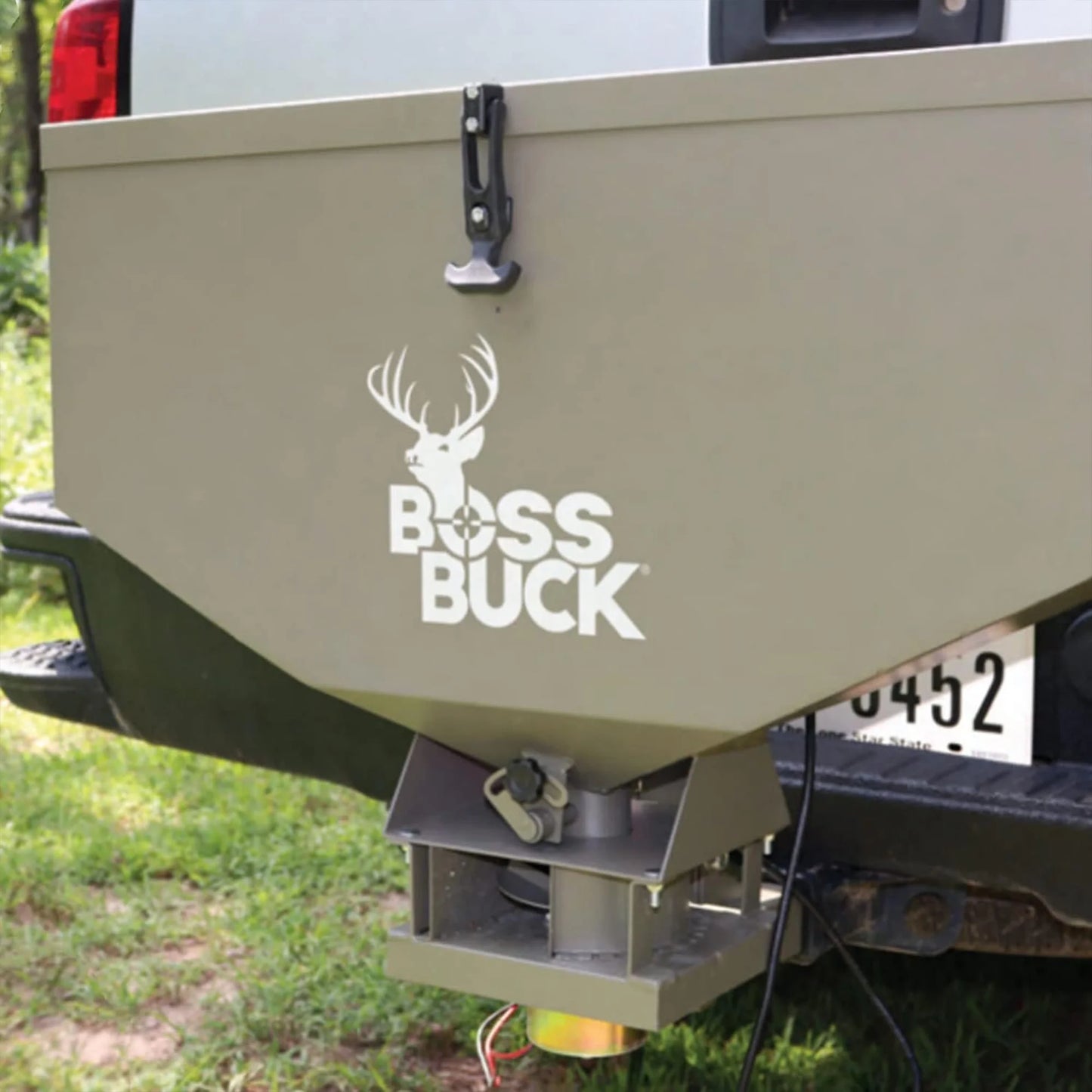 Boss Buck™ | ATV Broadcast Seeder/Spreader | Model BB-1.80 | Capacity 80 lb | 12V Power | Horsepower 15 To 50 HP | For ATV & UTV