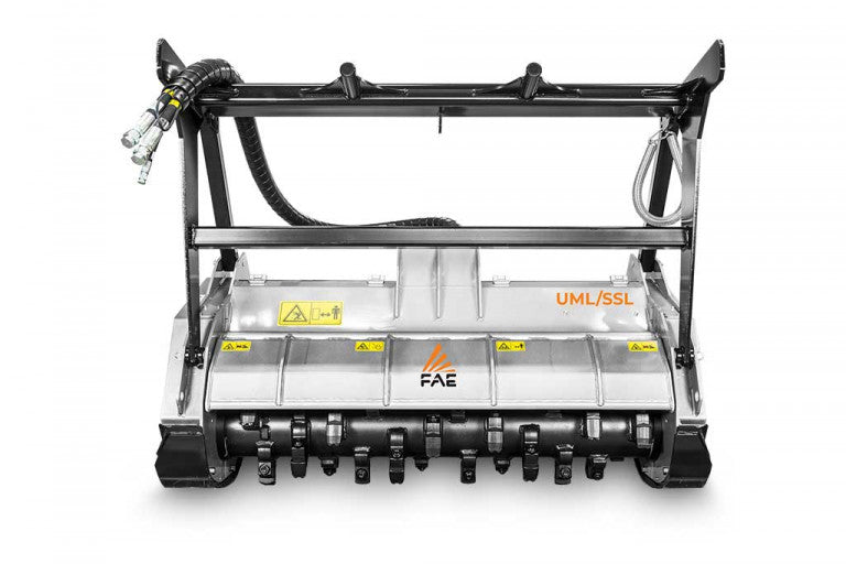 FAE | UML/SSL VT & SONIC Forestry Mulcher | Models 150 & 175 | Width 62" & 71.6" | Shreds Up to 7.9 Inches | Hydraulic Flow 115 & 200 GPM | For Skid Steers