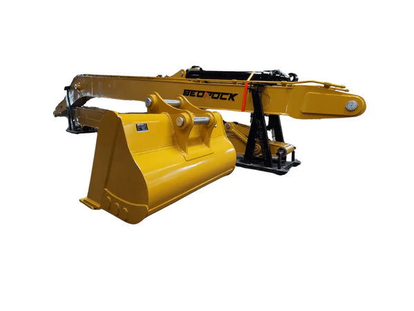 Bedrock Attachments Long Reach Arm and Boom | Reach 66' Ft | Machine Size 30-35 Tons | For Excavators CAT 329E/329EL/329F/330F/330FL