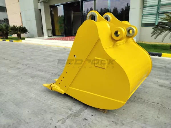 Bedrock Attachments Standard-Duty Bucket | Model 48in SD | Width 48-Inch | Capacity 1.3 CU M | Machine Size 25-30 Tons | For Excavators CAT 325B L, 325C, 330B L