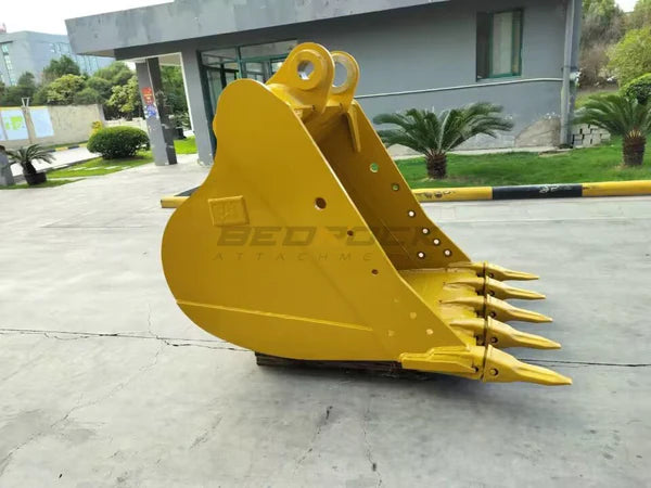 Bedrock Attachments Standard-Duty Bucket | Model 48in SD | Width 48-Inch | Capacity 1.3 CU M | Machine Size 25-30 Tons | For Excavators CAT 325B L, 325C, 330B L