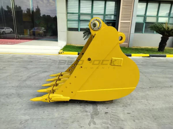 Bedrock Attachments Standard-Duty Bucket | Model 48in SD | Width 48-Inch | Capacity 1.3 CU M | Machine Size 25-30 Tons | For Excavators CAT 325B L, 325C, 330B L