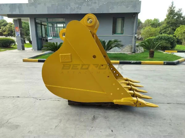 Bedrock Attachments Standard-Duty Bucket | Model 48in SD | Width 48-Inch | Capacity 1.3 CU M | Machine Size 25-30 Tons | For Excavators CAT 325B L, 325C, 330B L