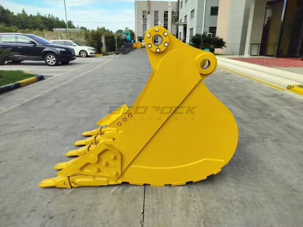 Bedrock Attachments Heavy-Duty Bucket | Model 48in HD | Width 48-Inch | Capacity 1.33 CU M | Machine Size 24-30 Tons | For Excavators CAT 320 ZBN