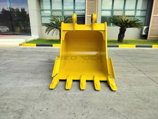 Bedrock Attachments Heavy-Duty Bucket | Model 48in HD | Width 48-Inch | Capacity 1.33 CU M | Machine Size 24-30 Tons | For Excavators CAT 320 ZBN