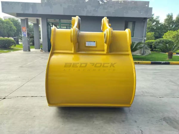 Bedrock Attachments Heavy-Duty Bucket | Model 48in HD | Width 48-Inch | Capacity 1.33 CU M | Machine Size 24-30 Tons | For Excavators CAT 320 ZBN