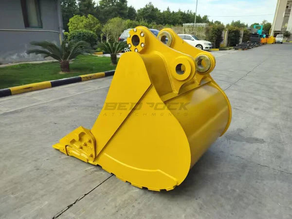 Bedrock Attachments Heavy-Duty Bucket | Model 48in HD | Width 48-Inch | Capacity 1.33 CU M | Machine Size 24-30 Tons | For Excavators CAT 320 ZBN