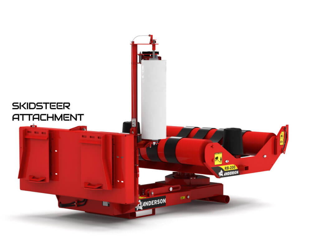 Anderson | Single Bale Wrapper | RB 200/T6-QA200 | Up to 5'6" Bale Height | 30 Bales/Hour | Hydraulic Flow 8 GPM | For Skid Steer