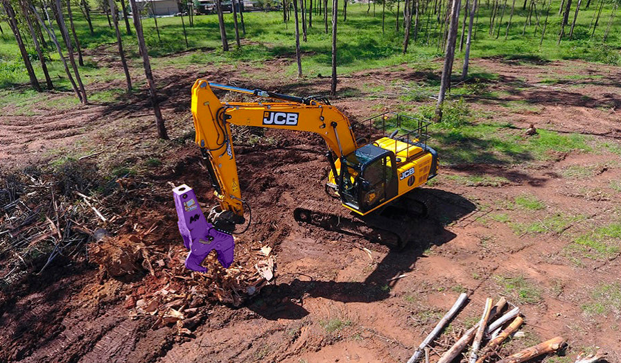 Mazio Forestry Tools RWC Wood Crusher | Model RWC-22 & RWC-30 | Width 13.4" & 25.6" | Machine Size 14-30 Ton | For Excavators