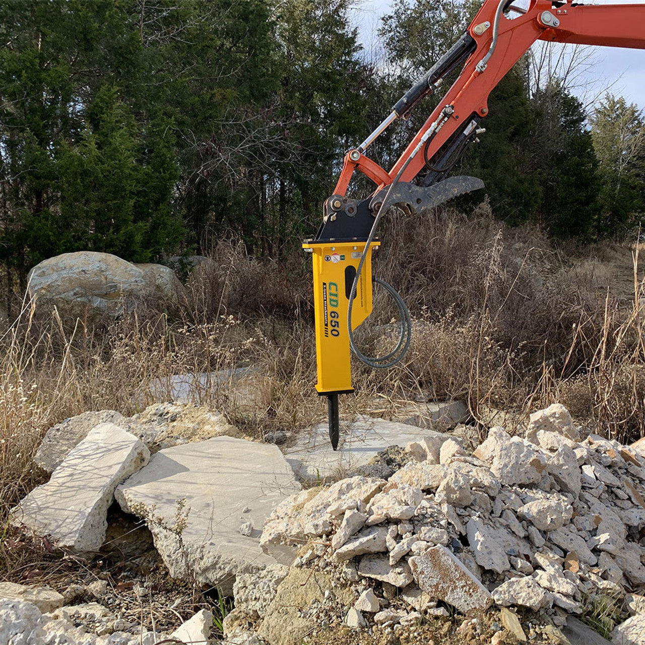CID Hydraulic Breaker | Energy Class 650 To 2200 | Oil Flow 7.9-33 GPM | For Excavators