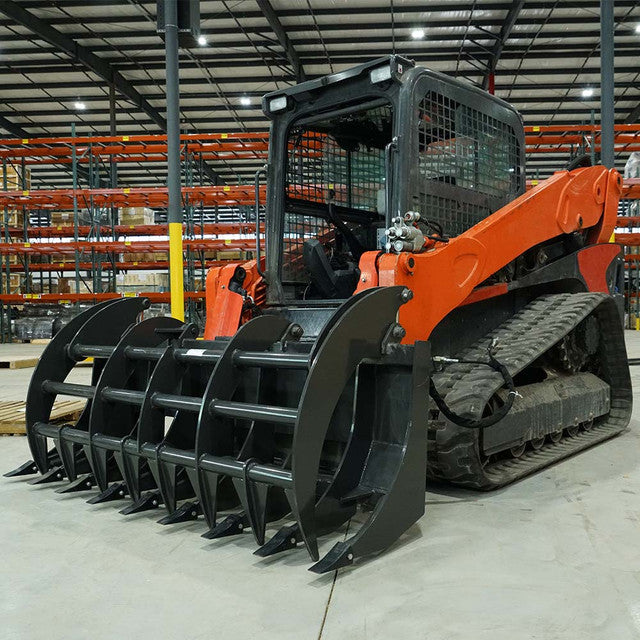 CID X-Treme Duty Grapple Rake | Width 63" To 96" inches | Horsepower 65+ HP | For Skid Steer