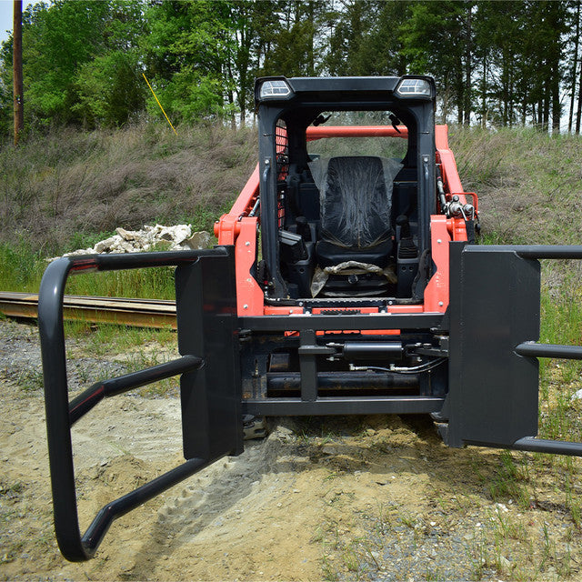 CID 90" Hay Bale Squeezer Attachment | Bale Size Capacity 72" inches | Arm Spread Width 90" inches | For Skid Steer