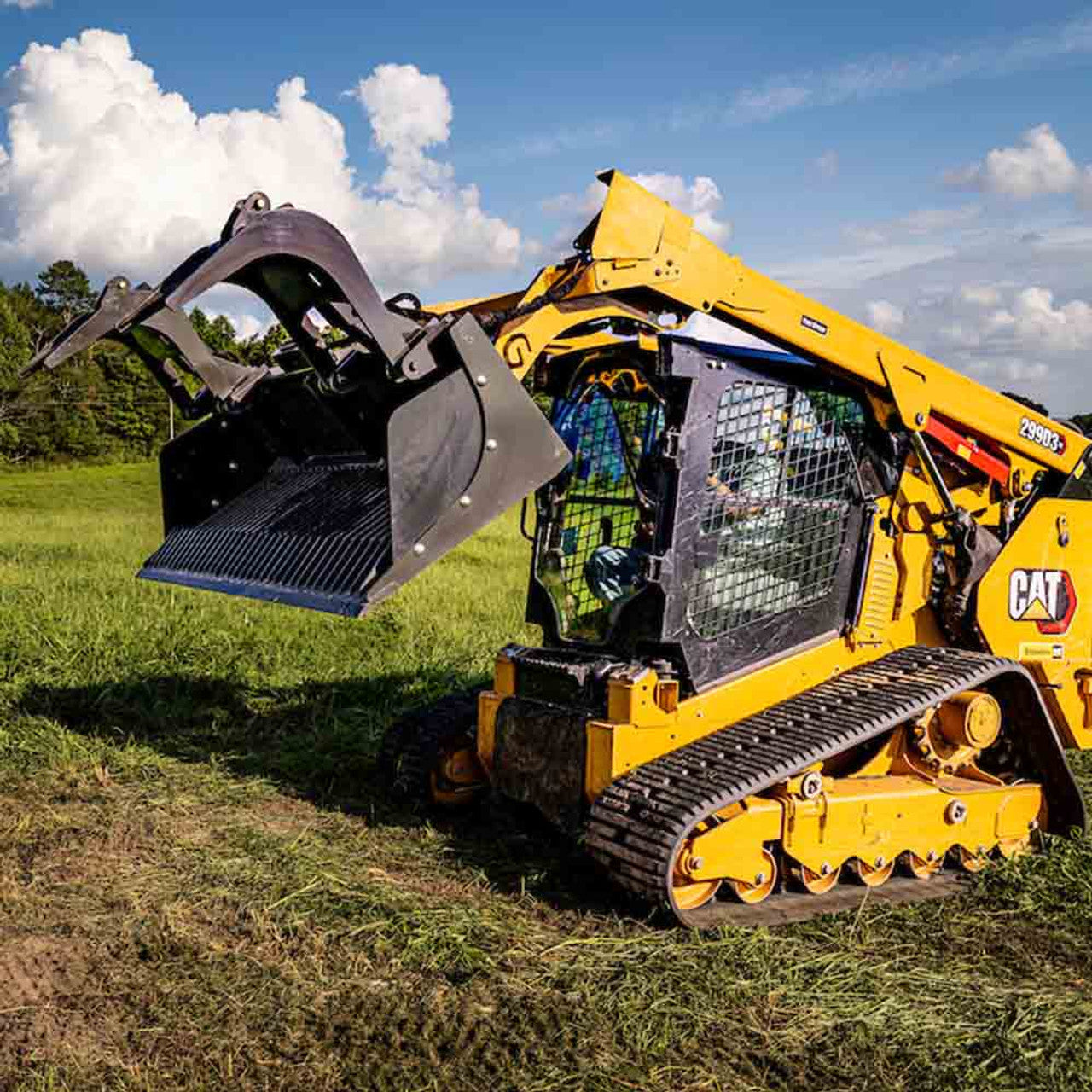 CID Heavy Duty Rock Grapple | Working Width 63" to 81" inches | For Skid Steer