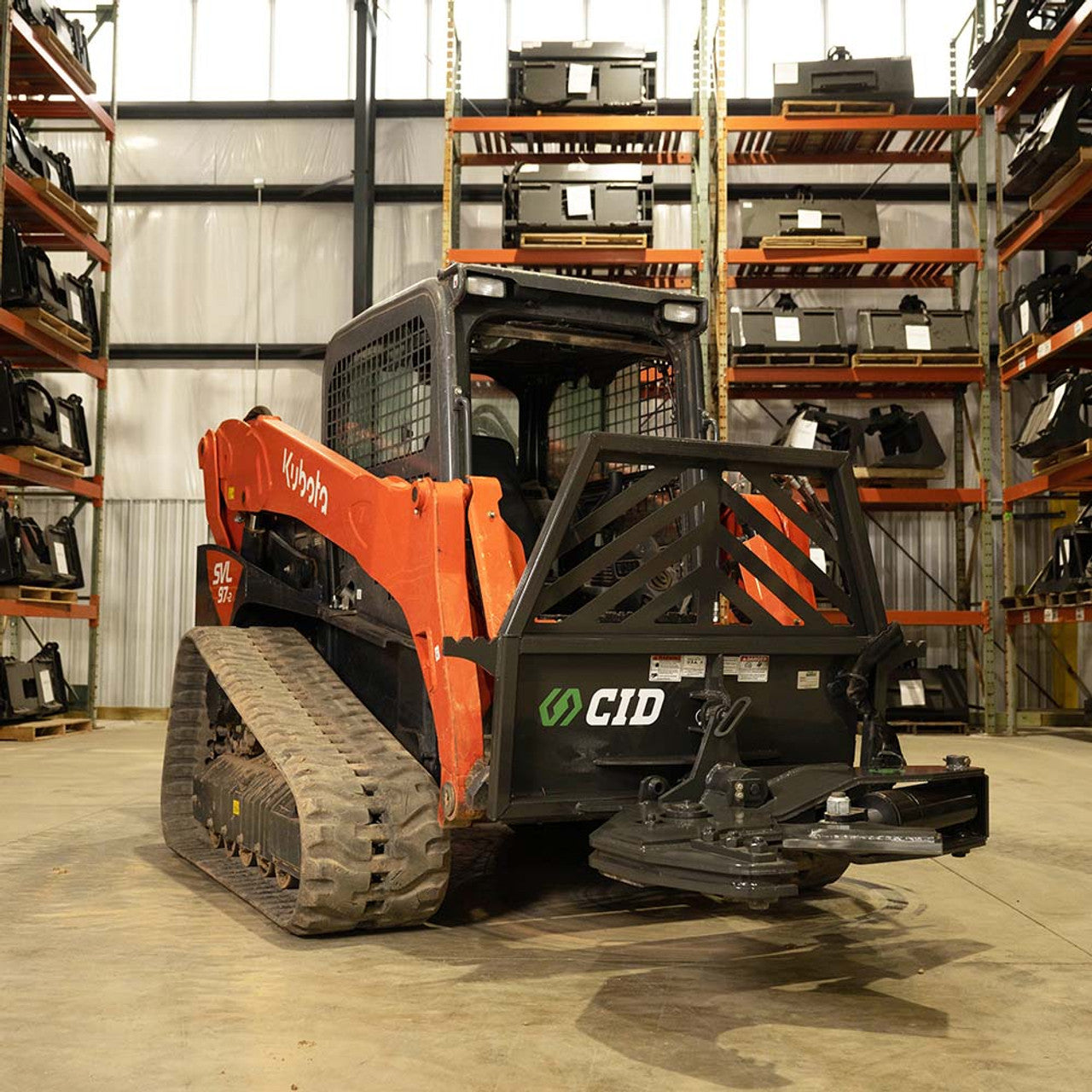 CID Rotating Tree Shear Attachment | Models Manual & Hydraulic Rotating | Cutting Capacity 12" inches | For Skid Steer