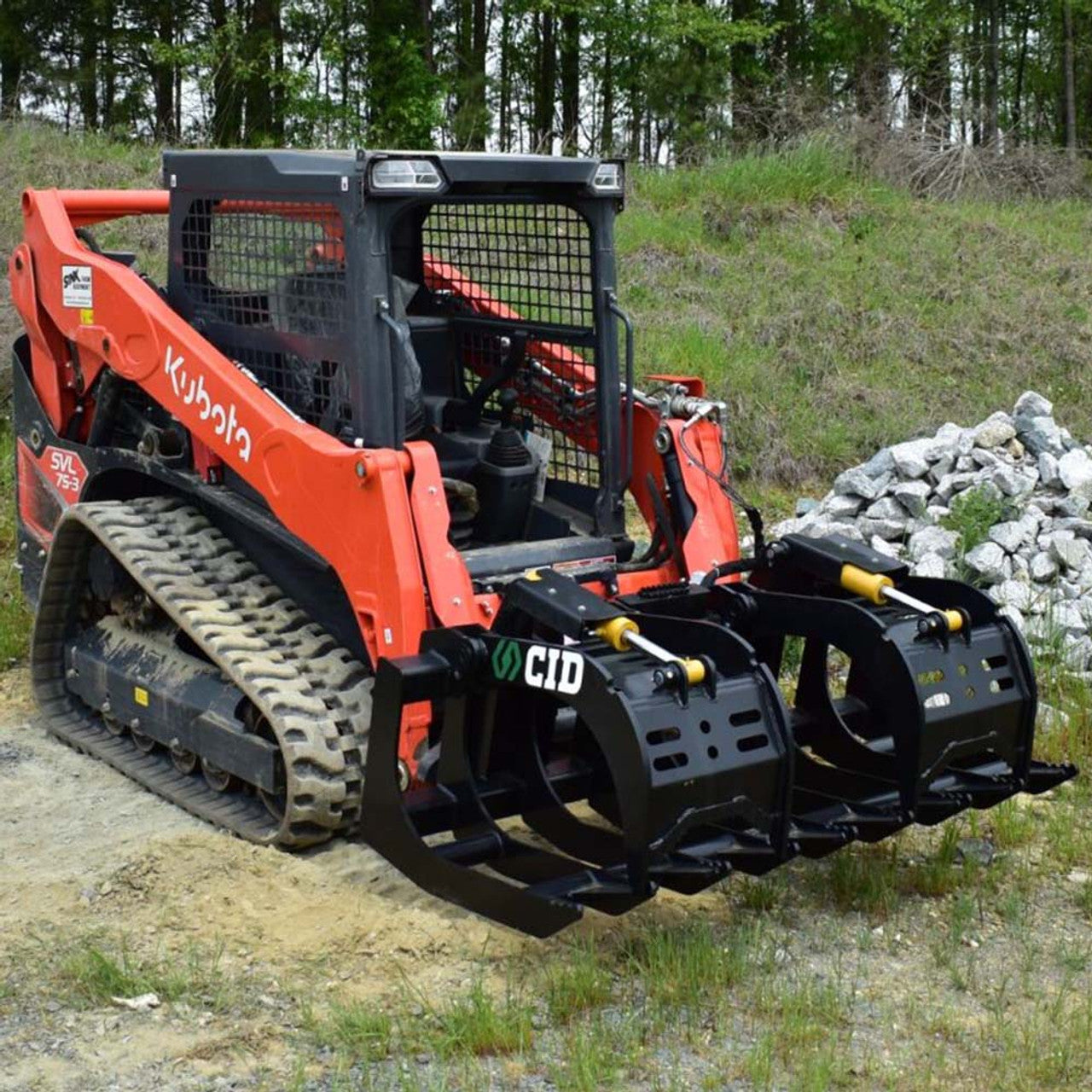 CID Severe Duty Root Grapple Attachment | Width 72" and 84" inches | Horsepower 80+ HP | For Skid Steer