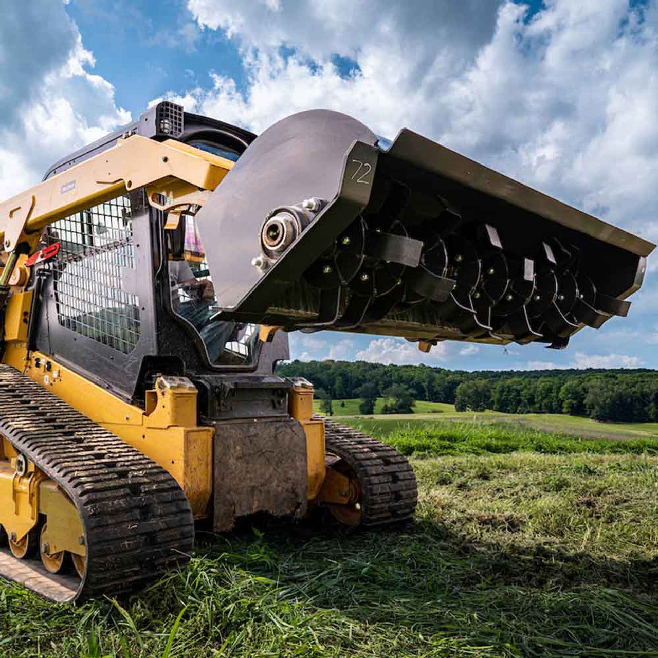 CID 72" & 84" X-Treme Rotary Tiller With Replaceable Tines For Skid Steer