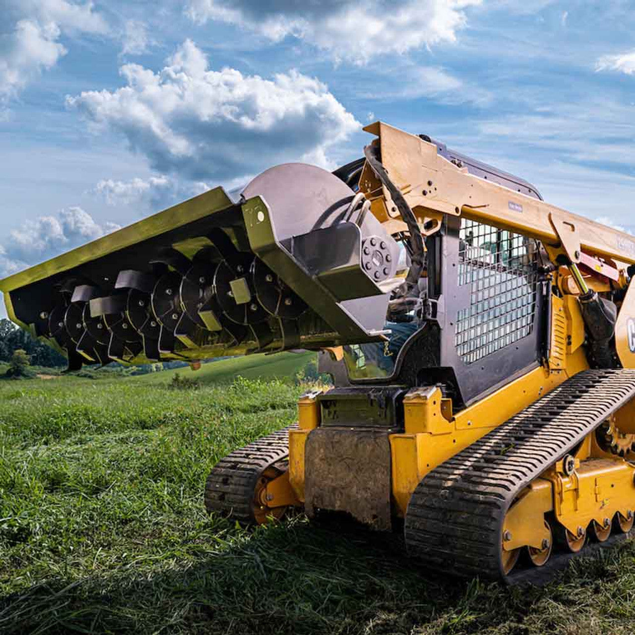 CID 72" & 84" X-Treme Rotary Tiller With Replaceable Tines For Skid Steer