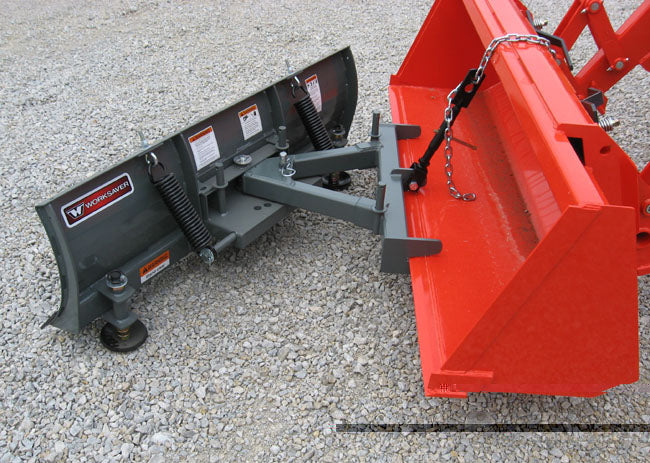 Worksaver Clamp-On Snow Blade | Working Width 60" & 72" | Moldboard Height 21" | Horsepower 18-40 HP | For Tractors