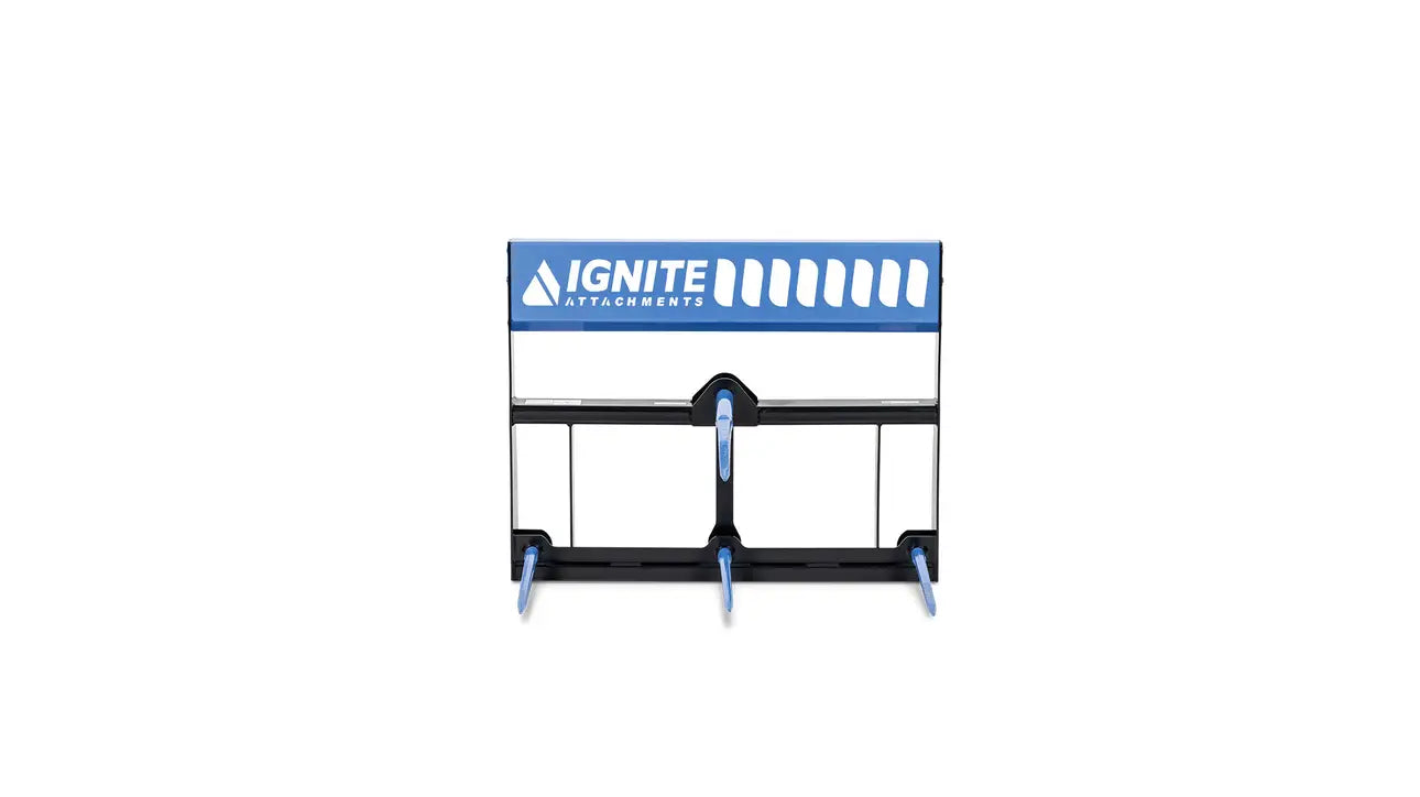 Ignite Attachments Combo Bale Spear | SKU 46895918 | Width 45" | Oil Flow Range 15–25 GPM | For Skid‑Steer Loaders