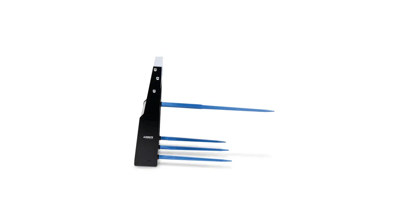 Ignite Attachments Combo Bale Spear | SKU 46895918 | Width 45" | Oil Flow Range 15–25 GPM | For Skid‑Steer Loaders