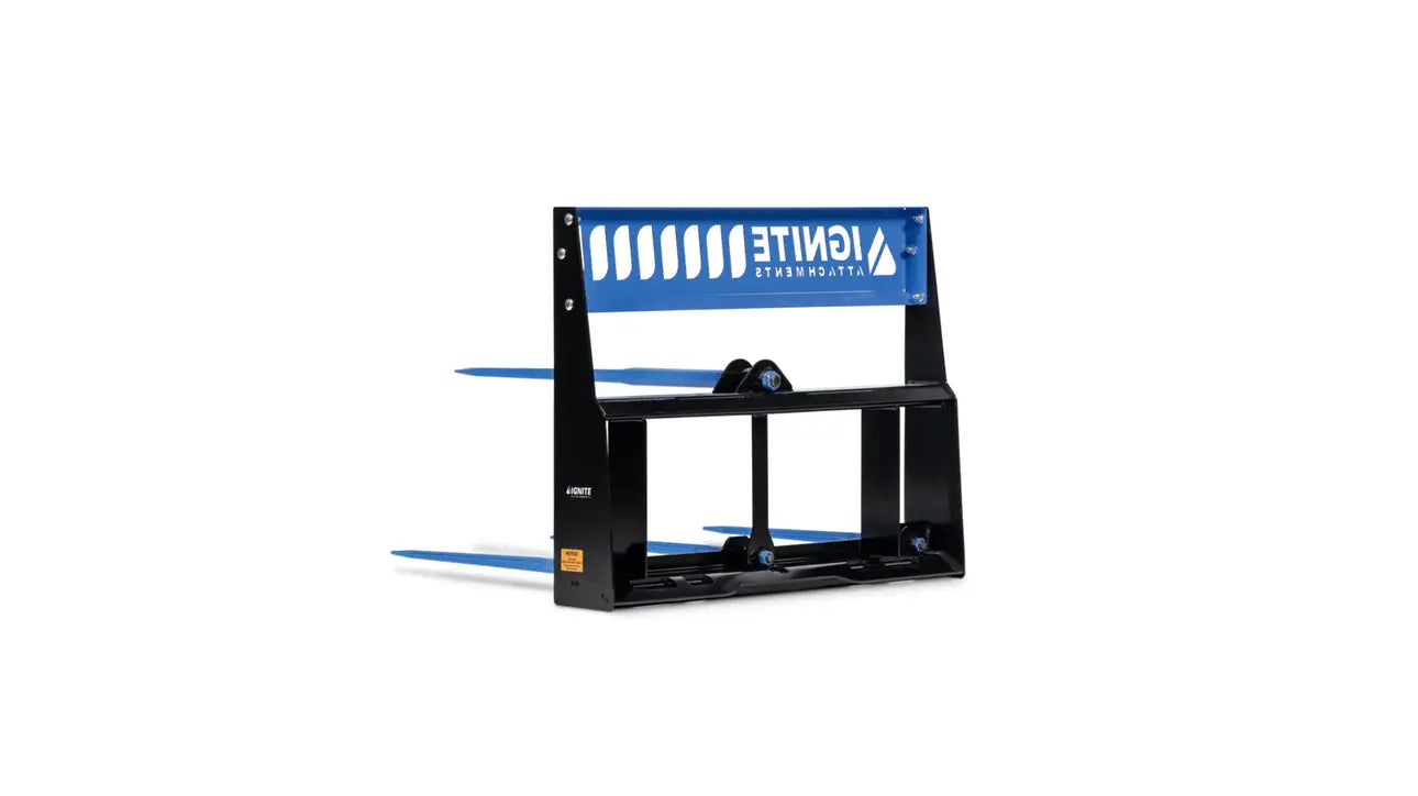 Ignite Attachments Combo Bale Spear | SKU 46895918 | Width 45" | Oil Flow Range 15–25 GPM | For Skid‑Steer Loaders