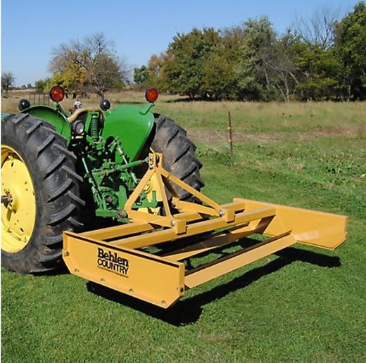 Durabilt Grader Blade - Road | 6' Lot Leveler with Offset and Parallel Blades | 6' Working Width | 40HP | For Tractor